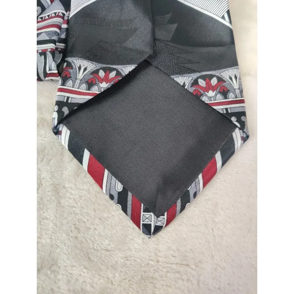 Stafford Executive Tie Men's Designer Multi-Color All Silk Geometric 4